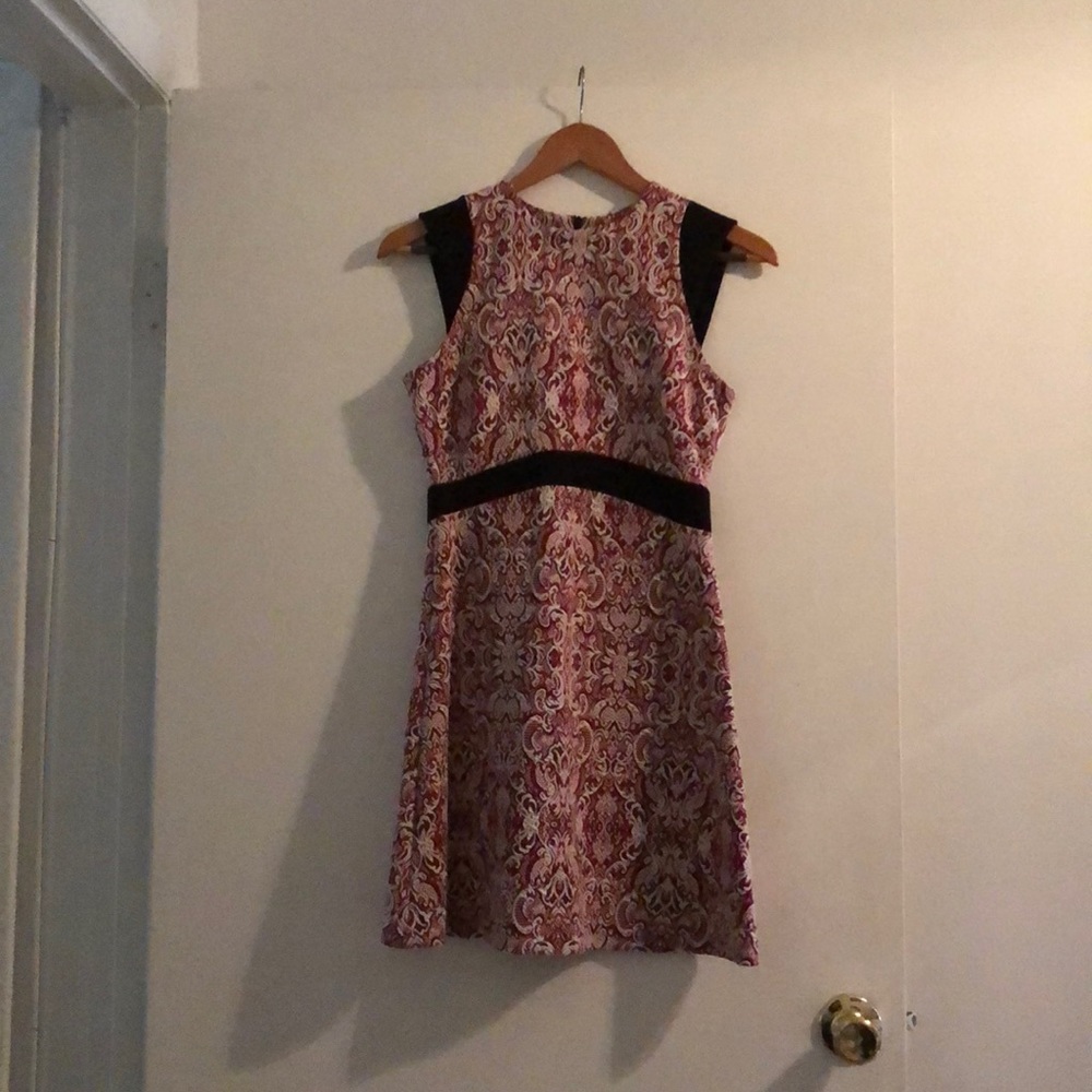 patterned a-line dress